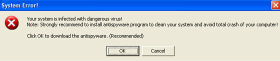 Anti virus 2010 Fake System Error